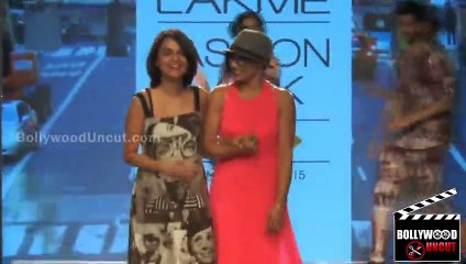 Farhan Akhtar's Wife's JUMPING RAMP Walk | Lakmé Fashion Week 2015
