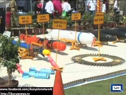 Dunya News - Pakistan Day: Exhibition of modern arms held in Lahore cantt.