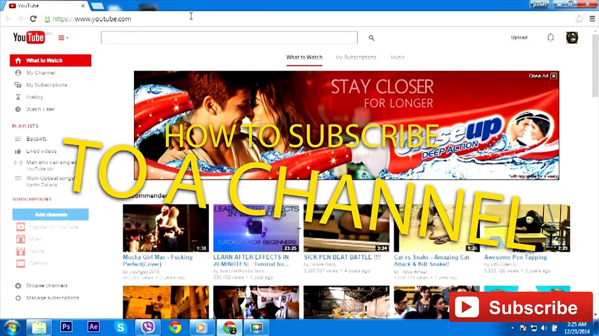 ⁣How to Subscribe to a YouTube Channel - Hidden Settings V6
