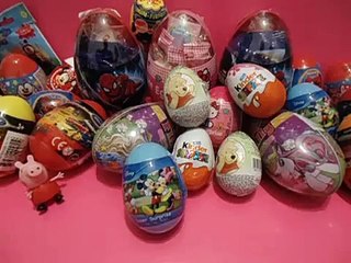 80 Surprise eggs, Маша и Медведь Kinder Surprise Mickey Mouse Disney Pixar Cars 2