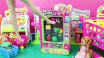 SHOPKINS VENDING MACHINE Frozen Kids Buy Shopkins Alex & Felicia Shopping With Elsa & Spiderman