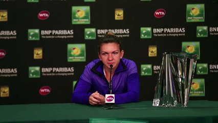 Halep Can't Lift BNP Paribas Open Trophy