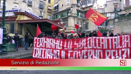 Napoli - Bagnoli, protesta contro il commissariamento (16.03.15)
