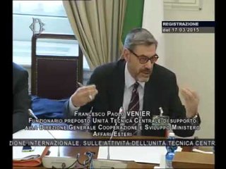 Roma - Agenda globale post 2015, audizione su cooperazione e sviluppo (17.03.15)