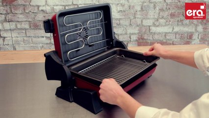 ERA SM-18 "Fisherman" Removable tray + Nonstick Coating - Smokeless -- Electric Grill