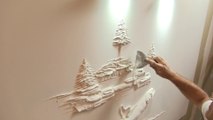 Artiste magique : dessin en 3D sur un mur - Drywall Art Sculture 3D