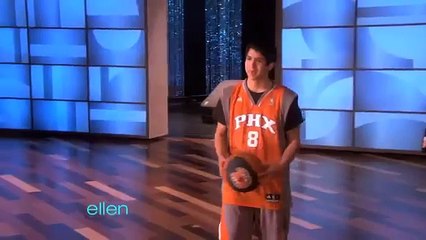 Ellen Meets the Human Basketball!