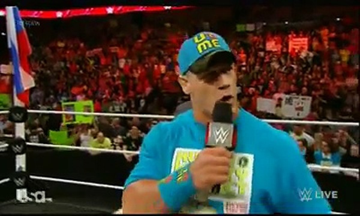 John Cena vs Rusev Contract Signing - WWE Raw March 16 2015