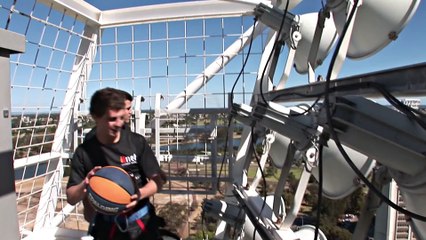 OFFICIAL Guinness World Record for Highest Basketball Shot - How Ridiculous