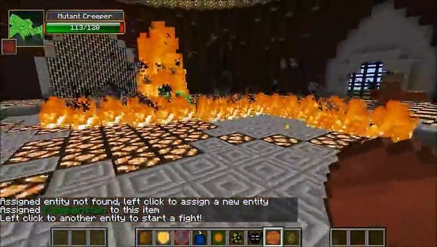 MUTANT CREEPER VS ENDER GOLEM - MInecraft Mob Battles - Mods