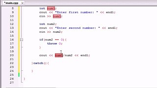 Buckys C++ Programming Tutorials - 63 - More Exceptions Examples
