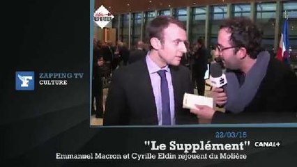 Zapping TV : quand Emmanuel Macron joue du Molière