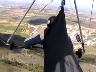 Hang gliding some good and bad take off's & landings !!.