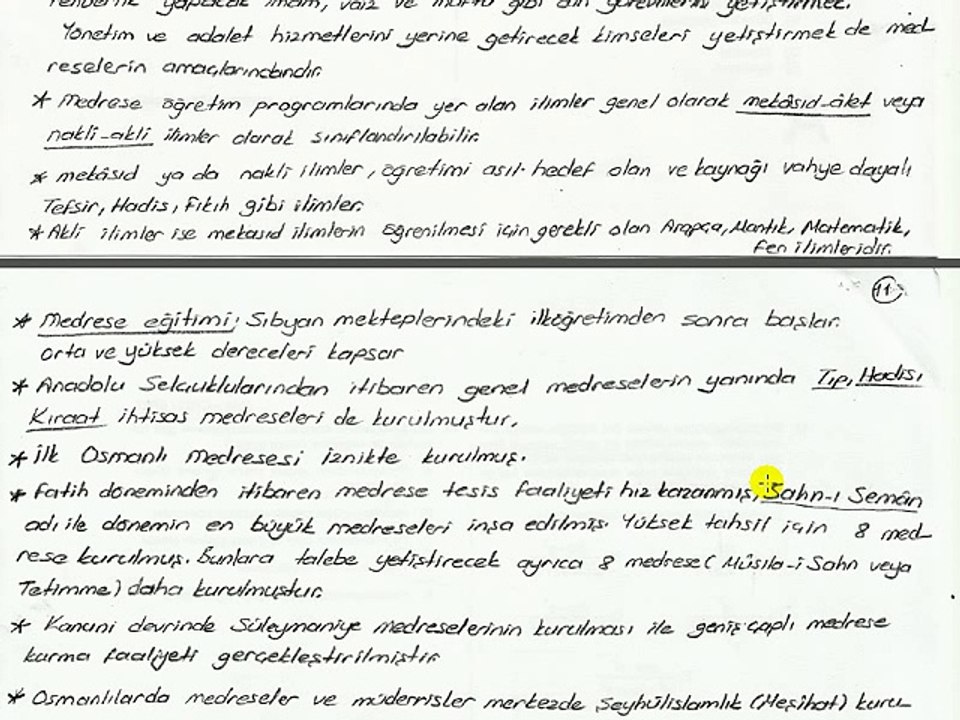 İLH2010 03.Ünite ErolBalcı - DİN EĞİTİMİ VE DİN HİZMETLERİNDE REHBERLİK Ders Özeti İslam Eğitim Tarihi