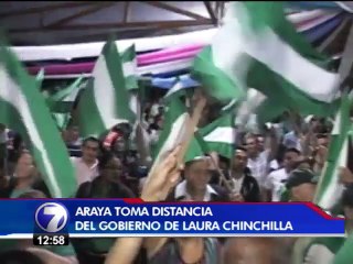 Johnny Araya toma distancia de Chinchilla y dice que no tiene por qué reivindicarla