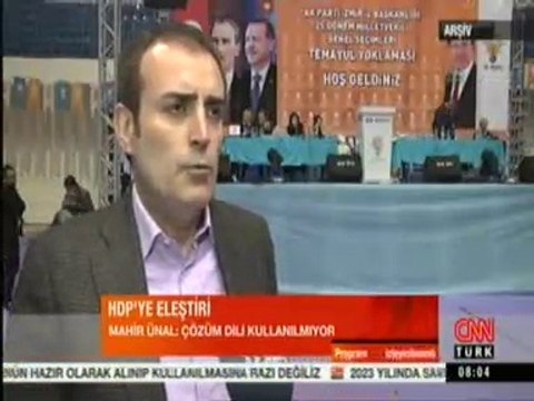 AkParti Grup Başkanvekili Mahir Ünal, HDP'nin Çözüm Dili Kullanmadığını Söyledi