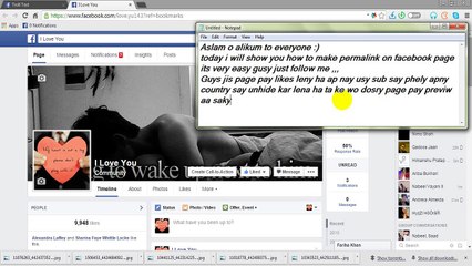 how to make permalinks on Facebook page