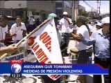 Caravana pro ruta 32 bloquea paso por Sabana Oeste