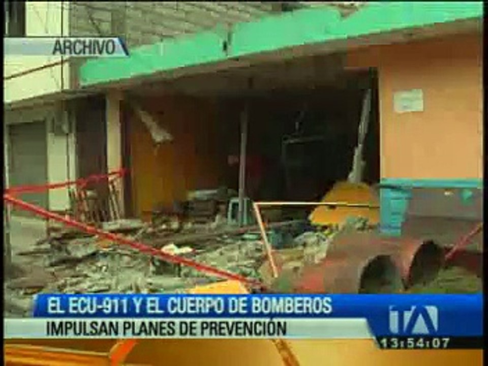 ECU 911 y Bomberos impulsan planes de prevención