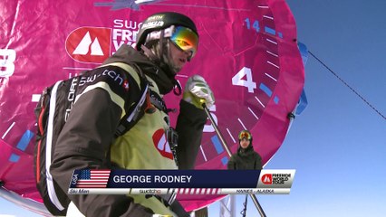 Winning Run of George Rodney (USA) Swatch Freeride World Tour 2015 Haines Alaska, USA