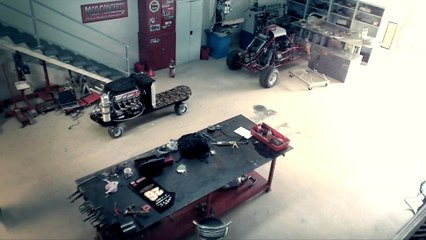 World s first V8 Supercar powered skateboard