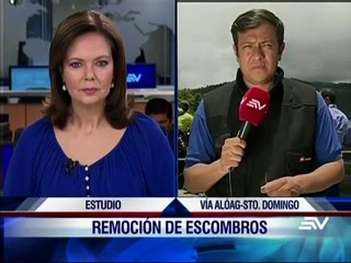 Sigue cerrada la vía Alóag-Santo Domingo