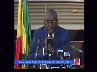 Proces de Karim Wade: "le droit a été dit" (ministre de la justice)