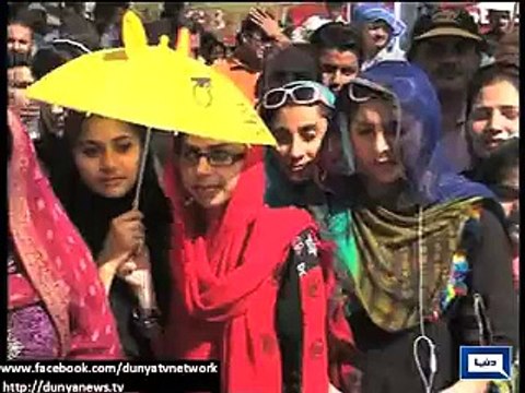 Lahore- People jubilant over Pakistan Day celebration