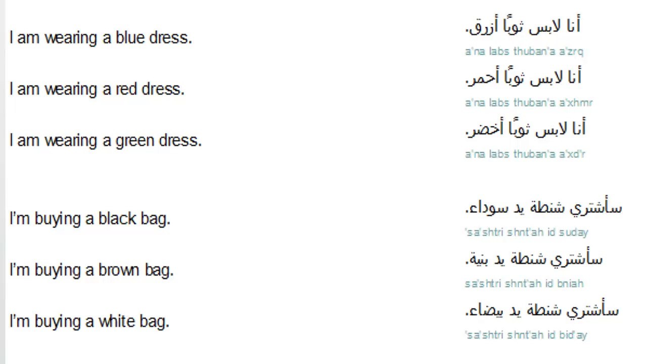 79  lessons in Arabic language reading writing and speaking