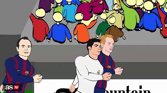Piscinazo de CR7 y dormida de Gareth Bale Bale en parodia del Clásico