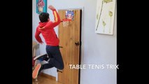 Table tennis and tennis trick shots