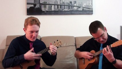 While my guitar gently weeps ukulele duet