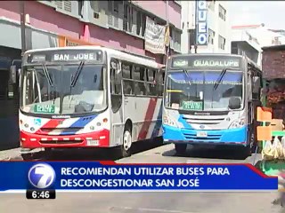 Las presas en San José disminuirían si los ticos utilizan el transporte público