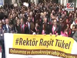 İSTANBUL ÜNİVERSİTESİ'NDE RAŞİT TÜKEL EYLEMİ