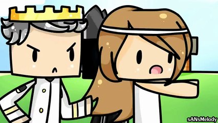 Pat and Jen Minecraft  Animation NINJA GIRLFRIEND ATTACK