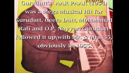 DR. NAG RAO'S O.P. NAYYAR: MISSING FILES: MUSAFIRKHANA (1955): "PALTI KISMAT PALTI"