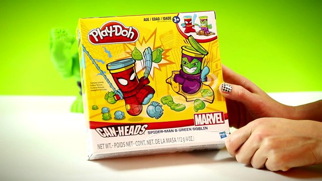 Play-Doh Marvel Can-Heads Featuring Spider-Man and Green Goblin