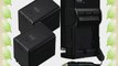 Pack Of 2 VW-VBK360 Batteries And Battery Charger for Panasonic HC-V10 HC-V100 HC-V500 HC-V700