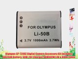 Olympus SP-720UZ Digital Camera Accessory Kit includes: SDLI50B Battery SDM-192 Charger HDMI6FMC