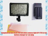 Alzo 790 Dimmable Led Video Camera Light Power Kit- Incl. Led Light Charger