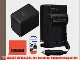 VW-VBK360 Battery And battery Charger for Panasonic HC-V10 HC-V100 HC-V500 HC-V700 Camcorder