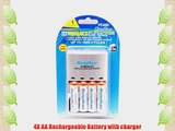 Maximal Power FC480 Rapid AA/AAA Batery Charger with 4 Rechargeable AA Batteries