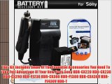 Battery And Charger Kit For Sony HDR-CX220 HDR-CX230 HDR-CX290 HDR-PJ230 HDR-CX380 HDR-PJ380