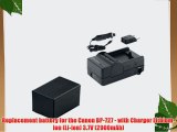 Canon VIXIA HF R300 Camcorder Battery Lithium-Ion 2900mAh - Replacement for Canon BP727C Battery