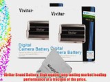 (2 Pack) Vivitar EN-EL15 Ultra High Capacity 2500mAh Li-ion Batteries for NIKON DSLR D810 D750