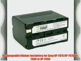 Wasabi Power Battery for Sony NP-F975 NP-F970 NP-F960 NP-F950 (8500mAh) and Sony DCR-VX2100