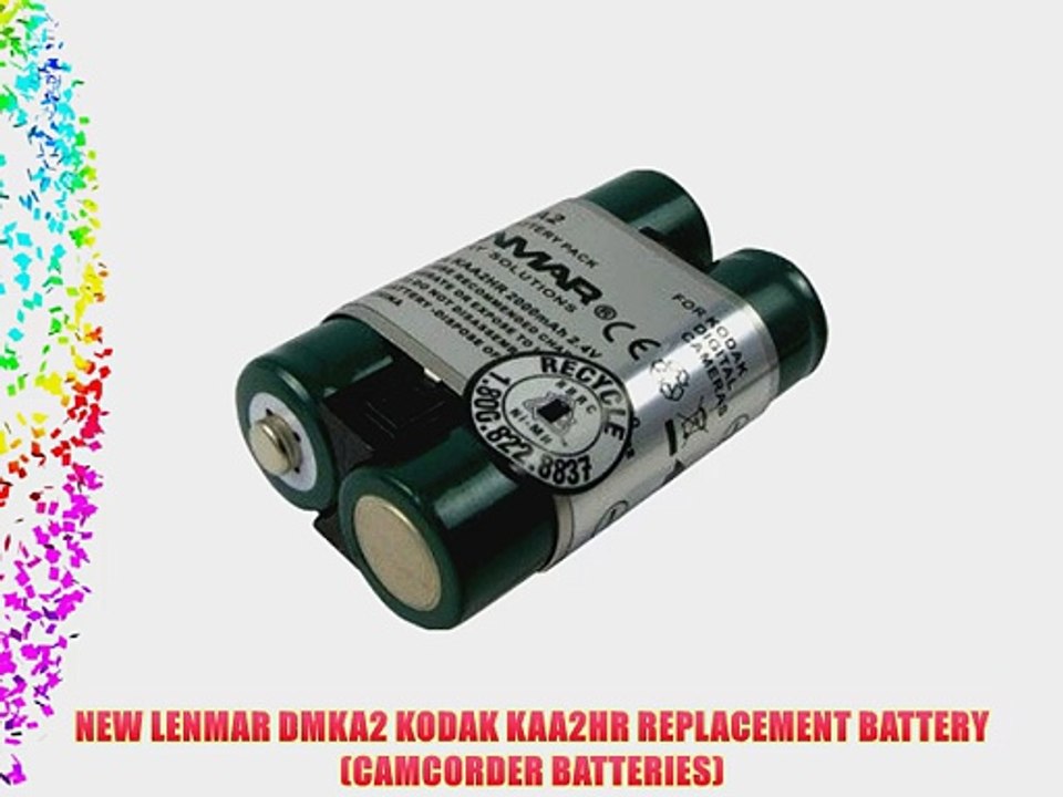 NEW LENMAR DMKA2 KODAK KAA2HR REPLACEMENT BATTERY (CAMCORDER BATTERIES)