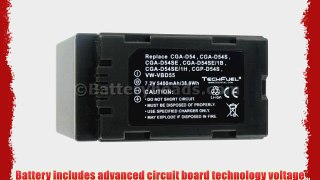 Panasonic AG-DVC30 Camcorder Replacement Battery - TechFuel Professional CGA-D54 CGR-D54 VW-VBD55