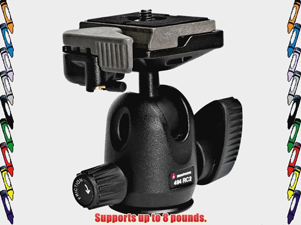 Manfrotto 494RC2 Ball Head with Quick Release Replaces Manfrotto 484RC2