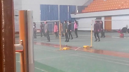 Gov Yangtze University Dance rehearsal in GYM - Azaaditv.Blogspot.com